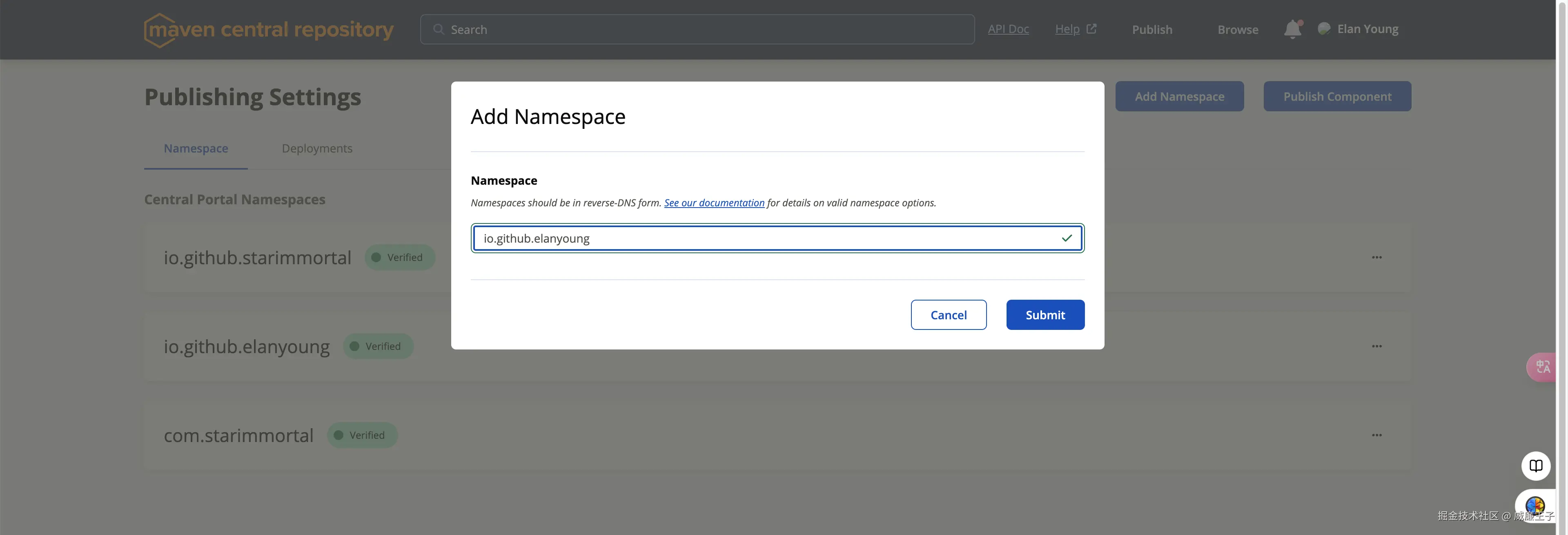 Add Namespace
