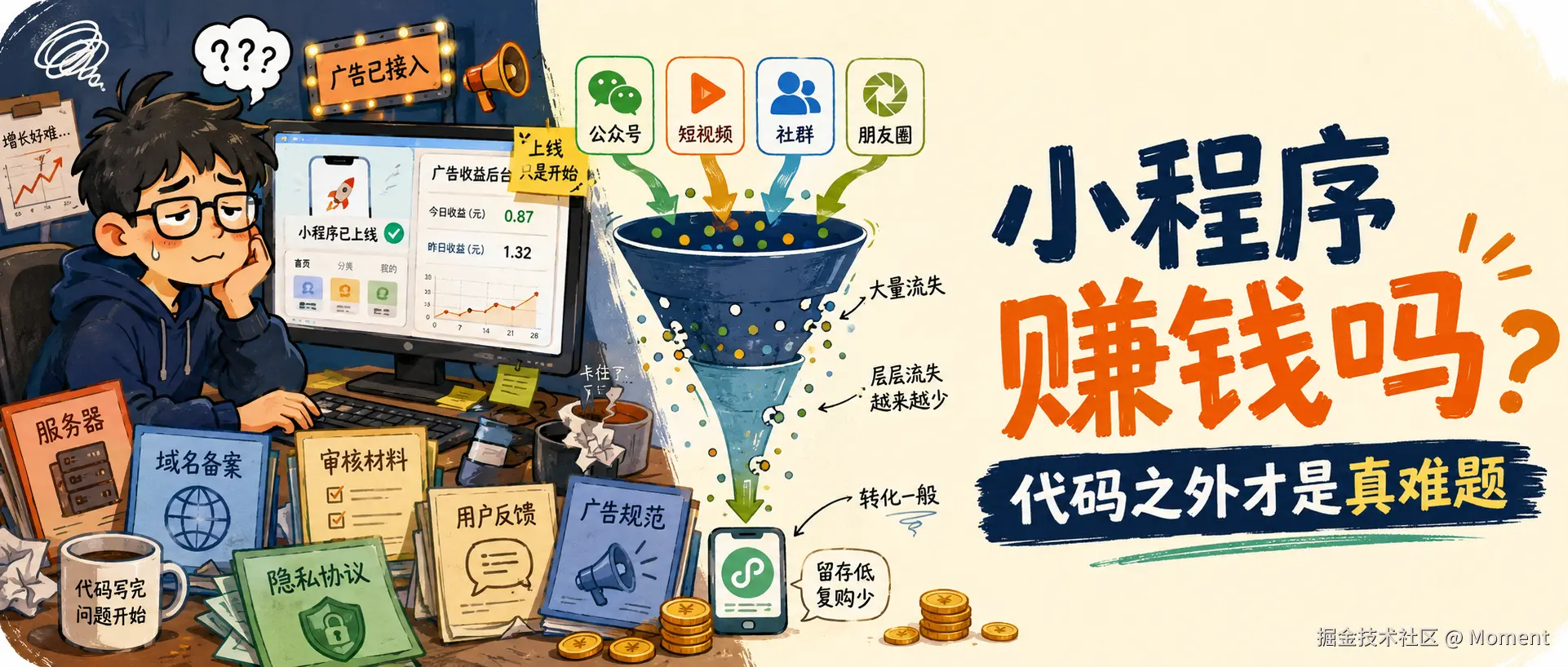 你都写这么久代码了，为什么不考虑做一个自己的小程序❓❓❓