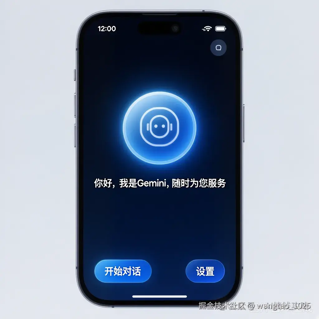 配图：Gemini AI 界面，蓝光科技感