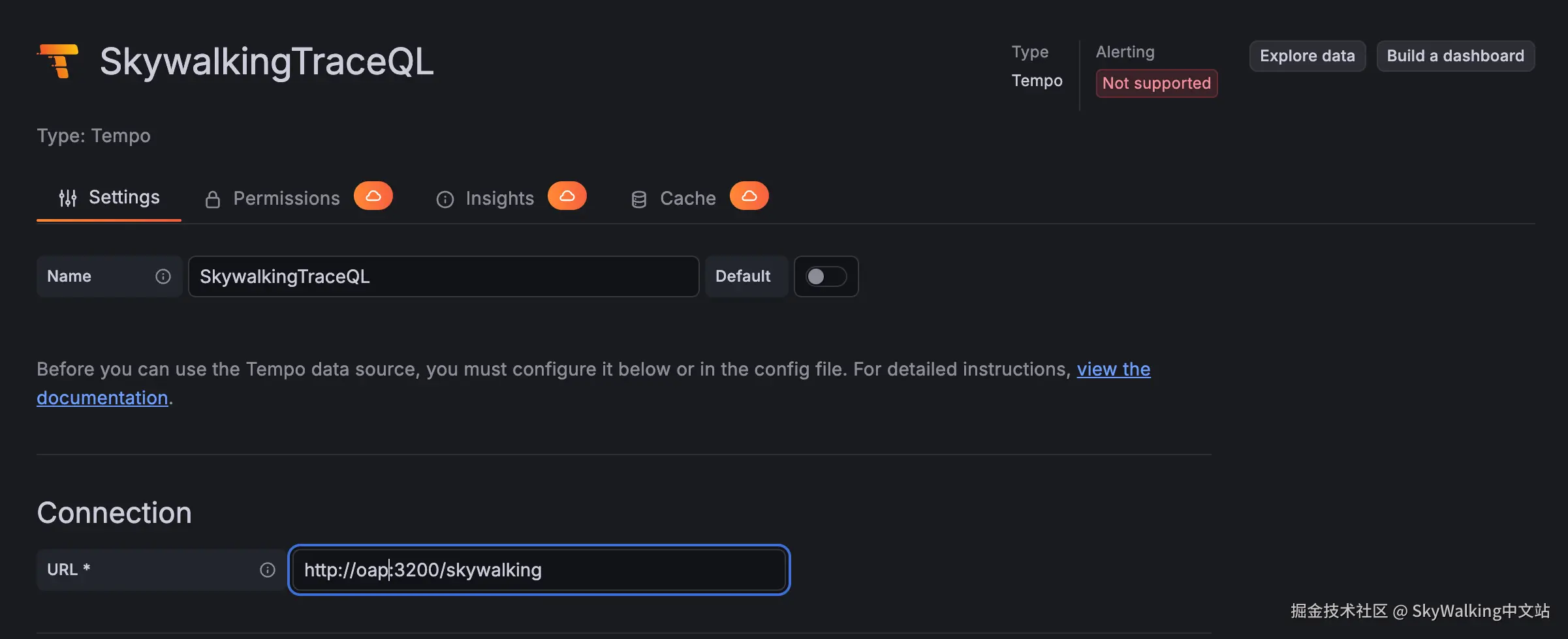 SkyWalking 数据源
