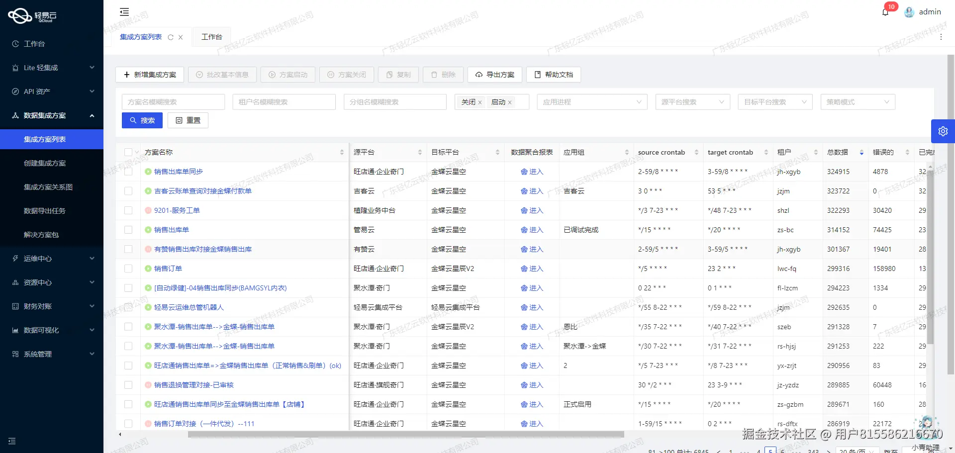 轻易云数据集成平台金蝶集成接口配置