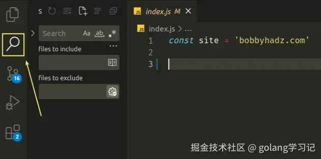 click magnifying glass icon