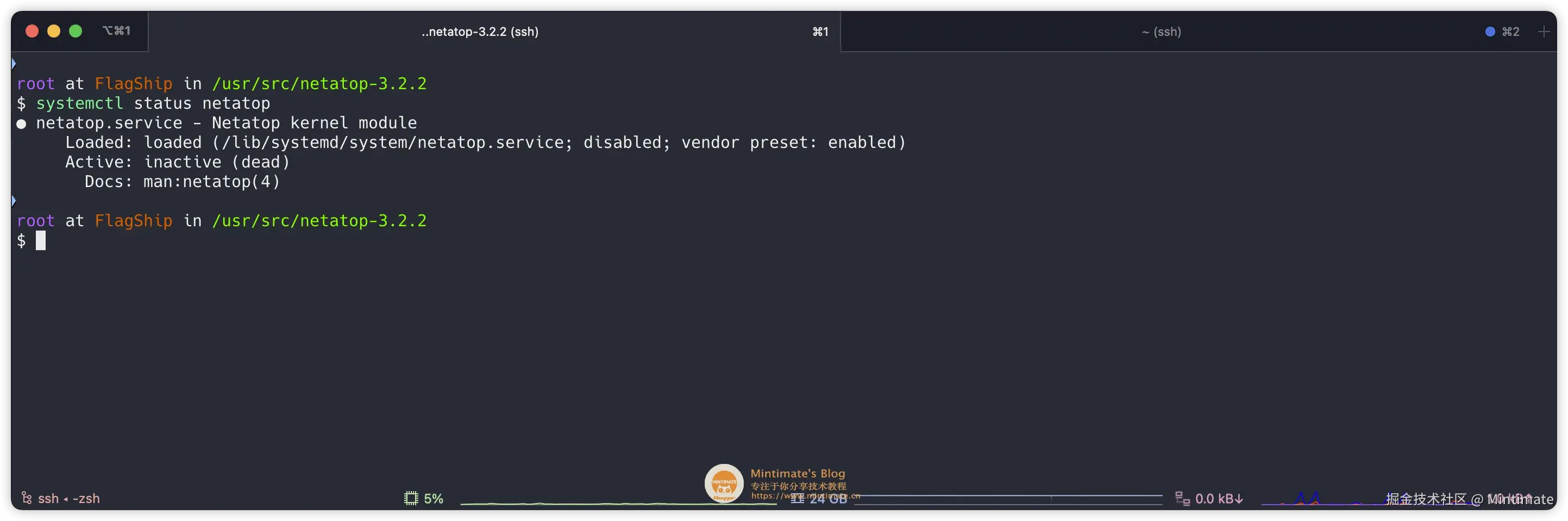netatop 运行状态