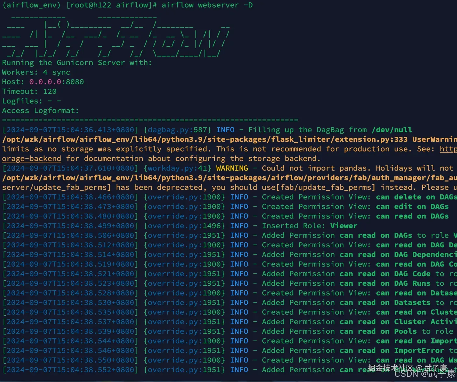 离线数仓 airflow webserver 查看