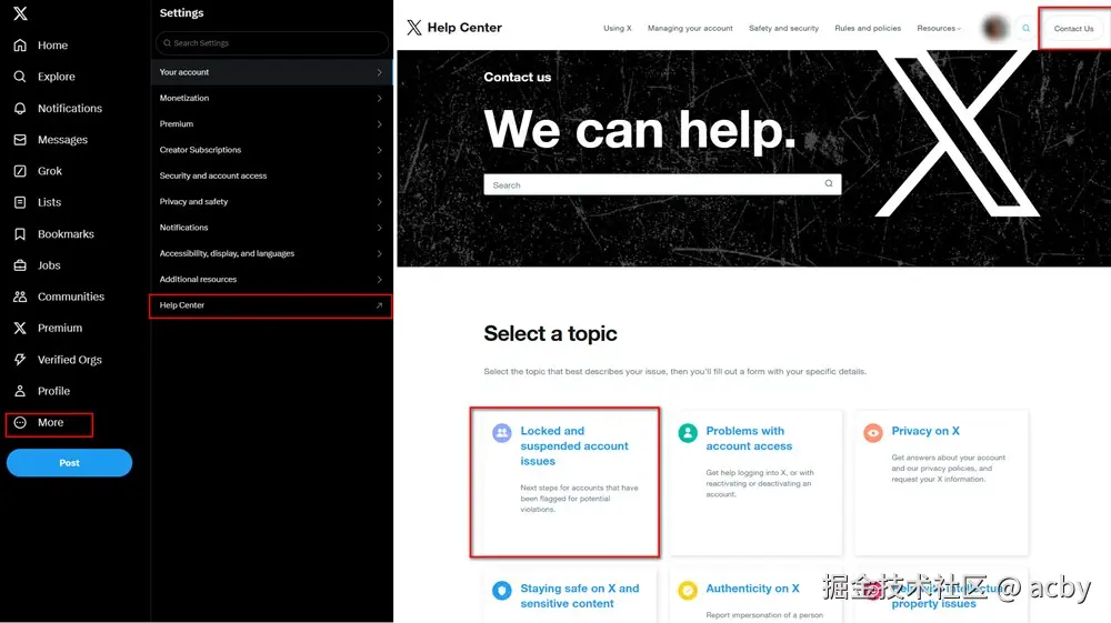 twitter账号解冻步骤