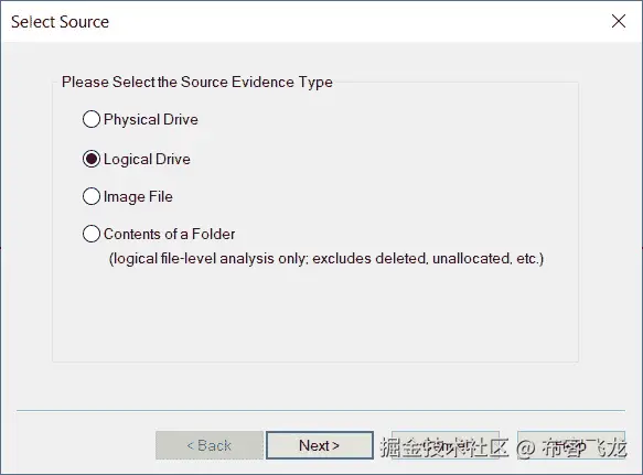 图 6.2 – 选择源窗口
