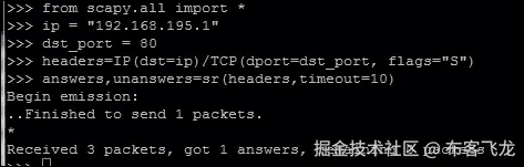 Python 的 Scapy 库