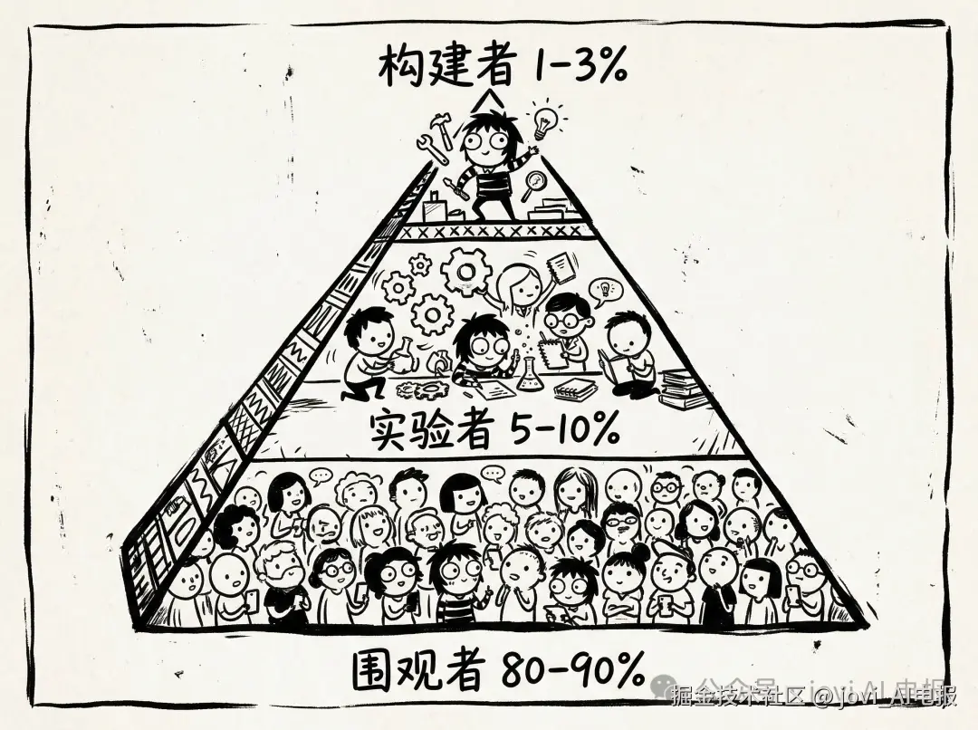 AI参与模型漏斗