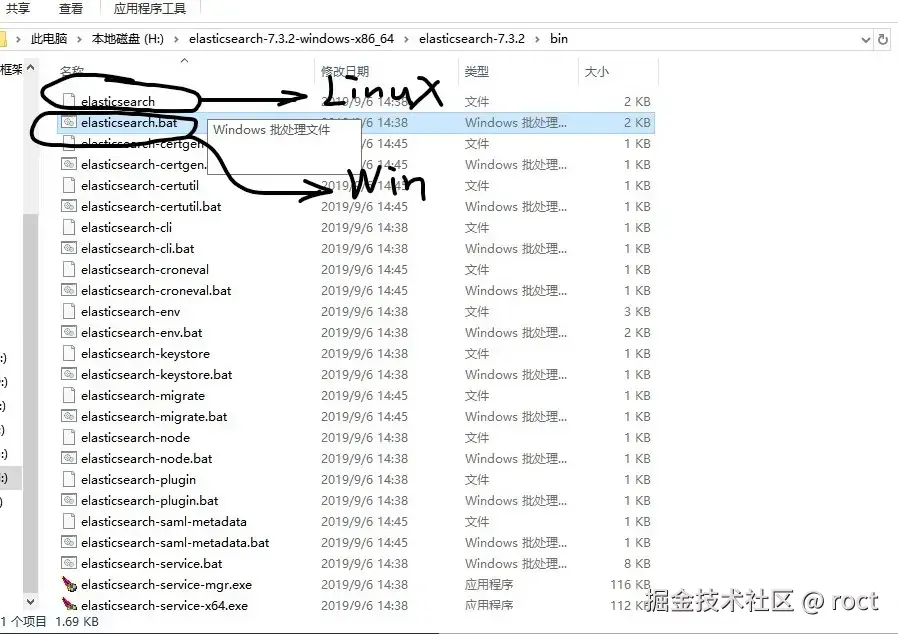 ES启动, 在bin目录下