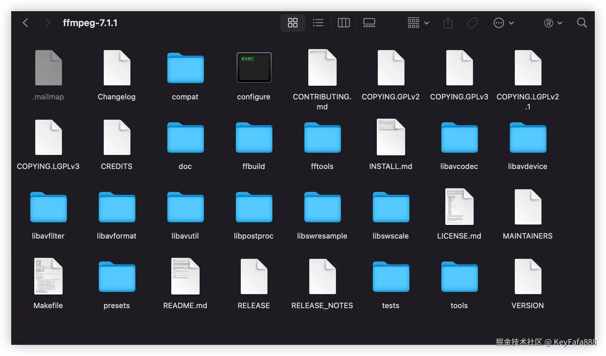 FFmpeg解压缩后的文件