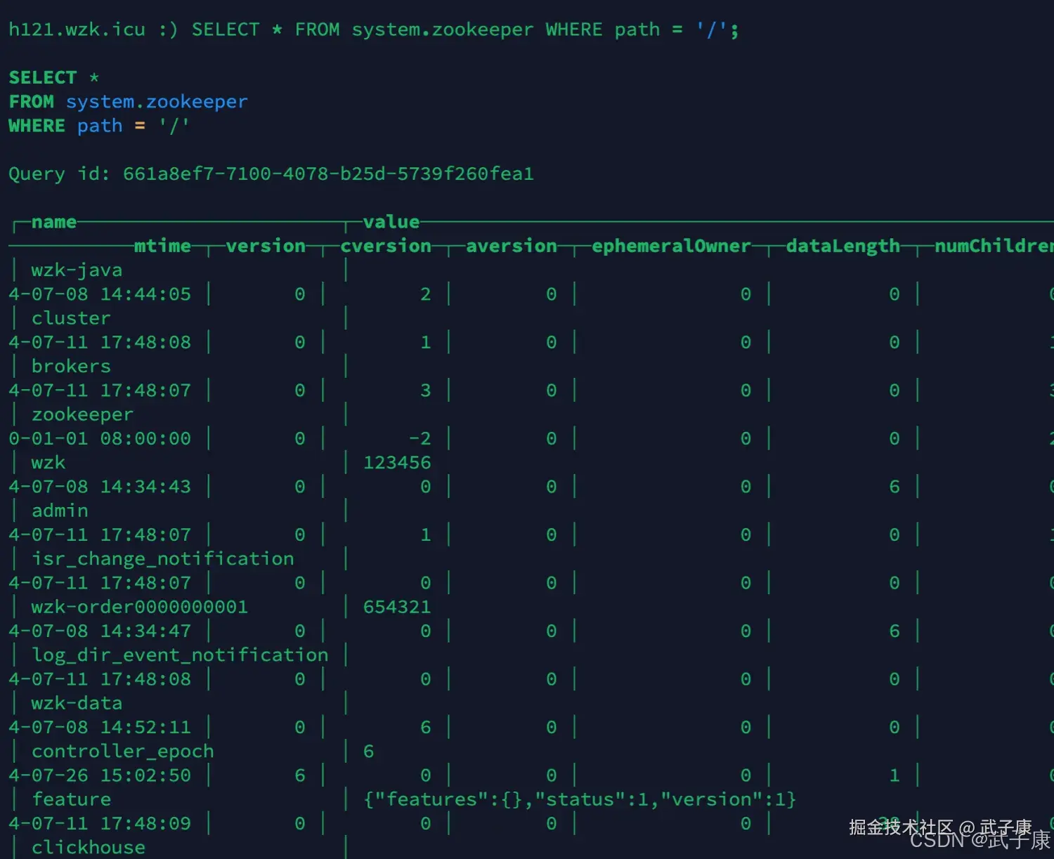 ClickHouse 查询数据