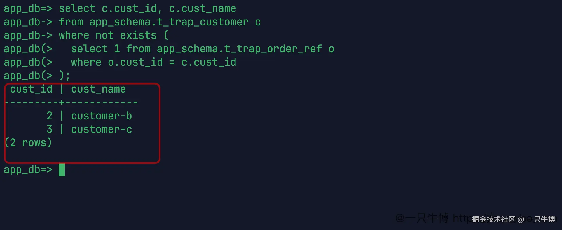 NOT EXISTS is unaffected by NULLs in the subquery