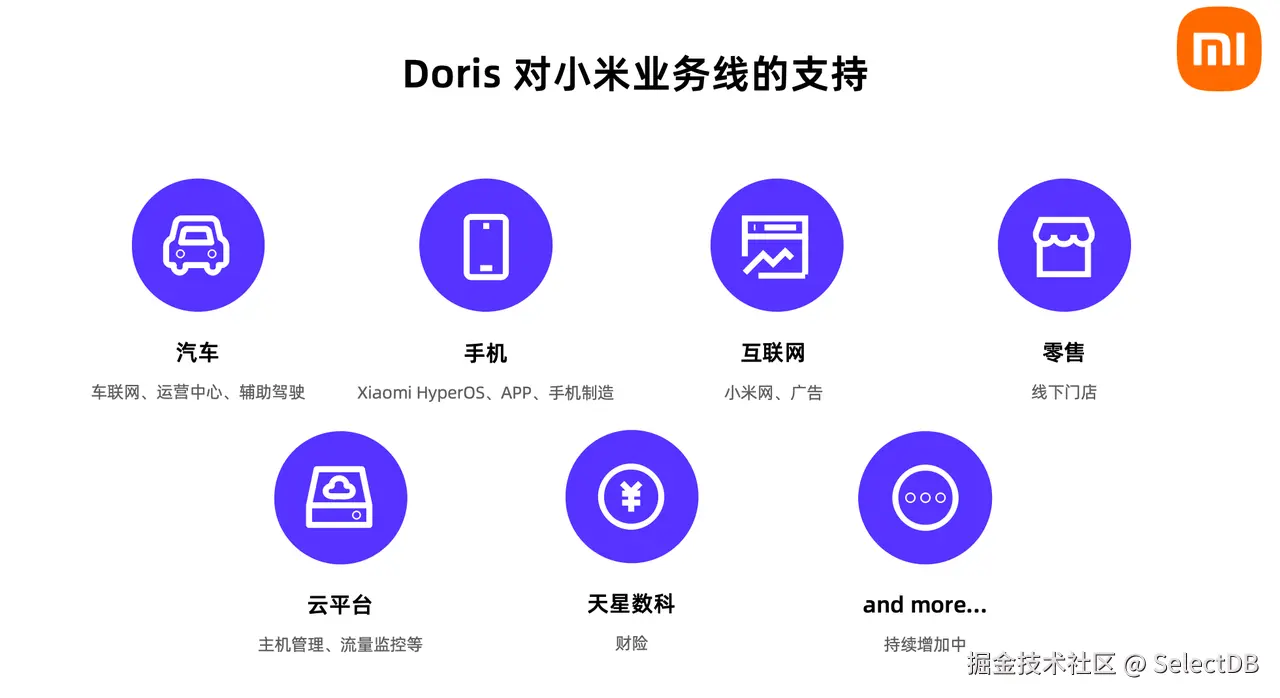 Doris 对小米业务线的支持.PNG