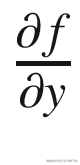 \frac{\partial f}{\partial y}