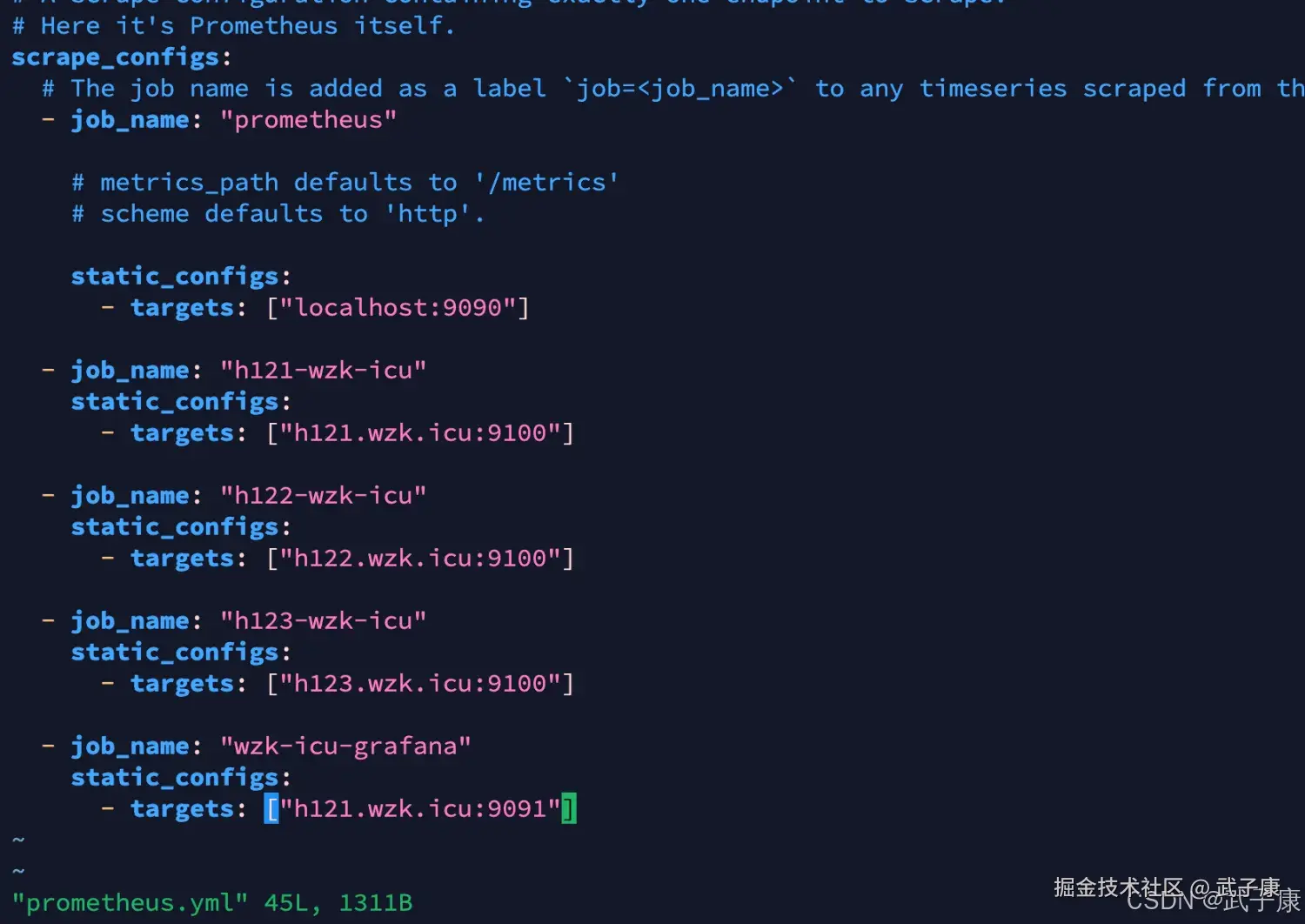 Prometheus push gateway 配置服务