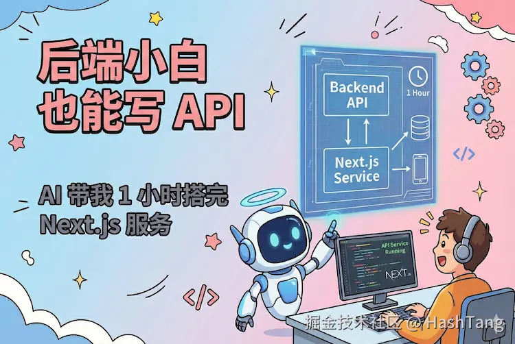 【AI 编程实战】第 3 篇：后端小白也能写 API：AI 带我 1 小时搭完 Next.js 服务