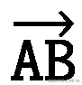 \overrightarrow{\mathtt{AB}}