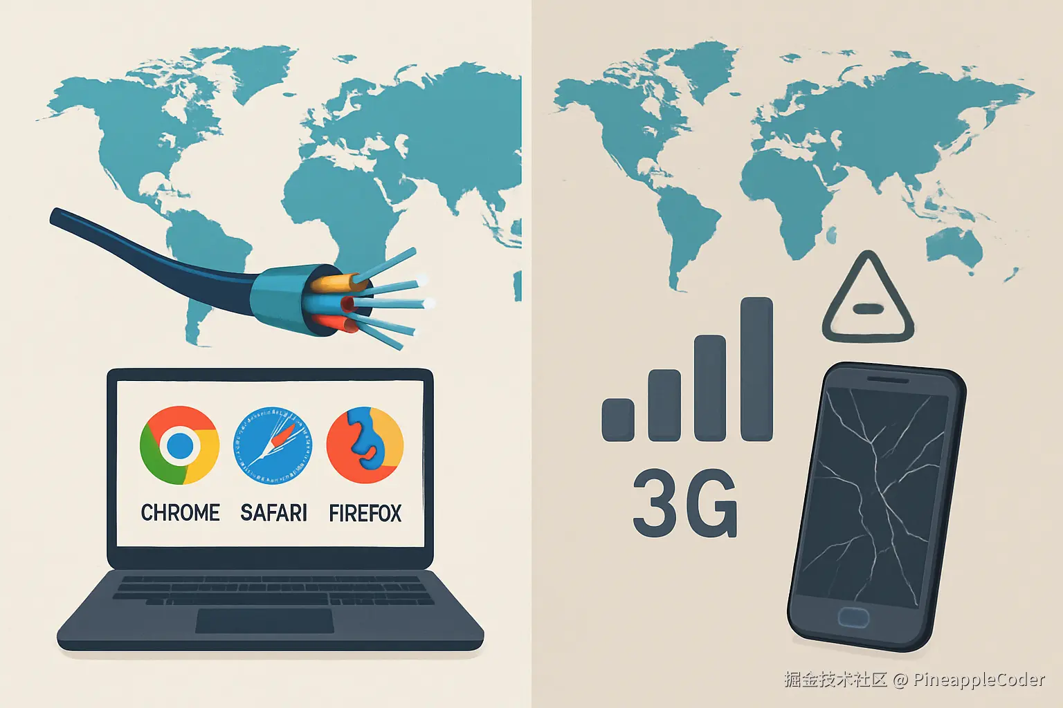 环境差异对比图