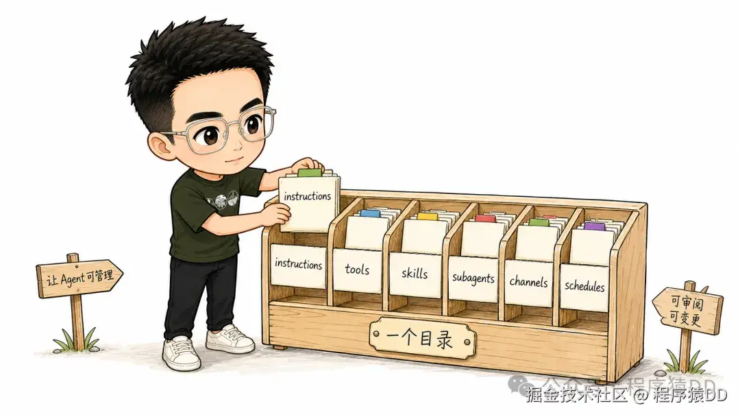 一个目录管理一个 Agent