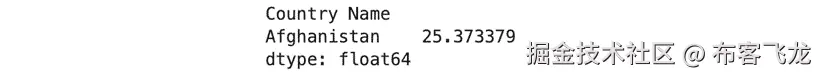 Figure 1.44: Calculating the mean of the third row