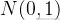 N(0,1)