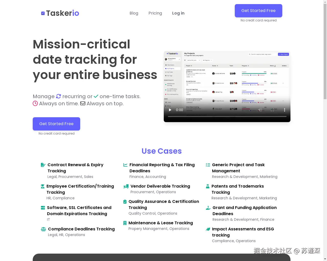 Show HN: Taskerio – Todoist 的替代方案 - 项目截图