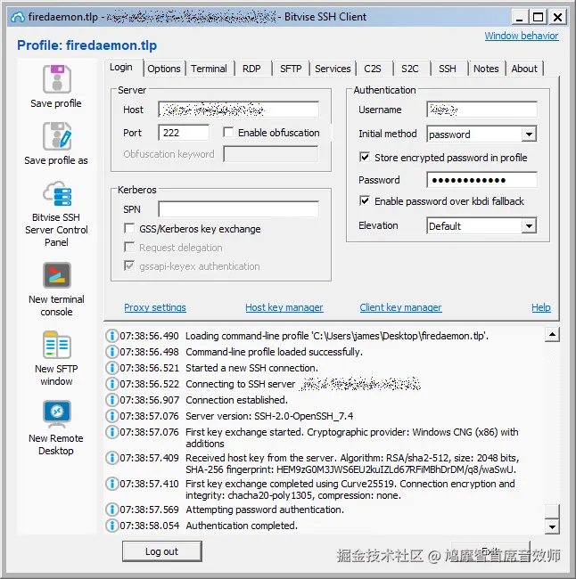 Bitvise SSH Client
