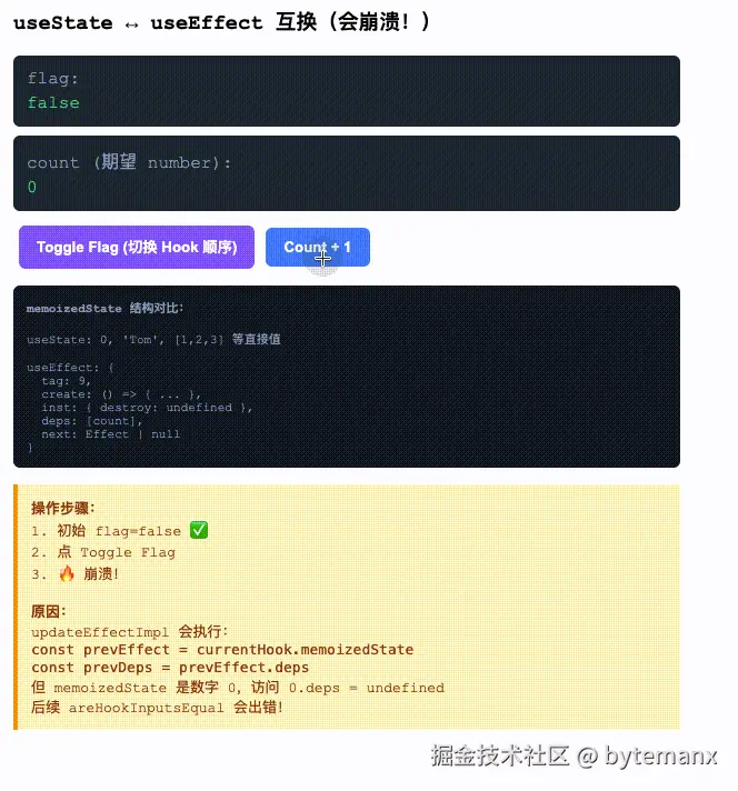 useState 和 useEffect 互换