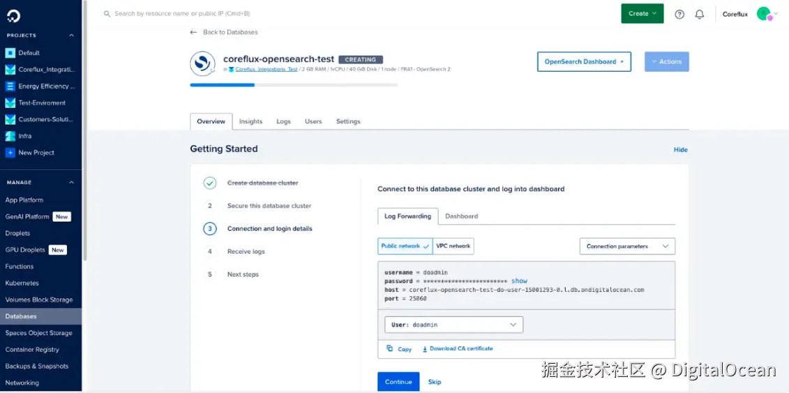 连接详细信息