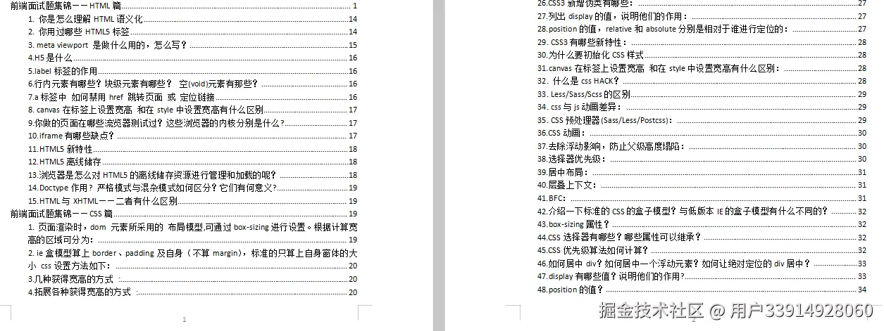 HTML、CSS部分截图