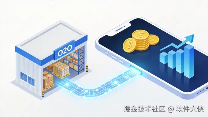 Banner image showing data flows and business elements