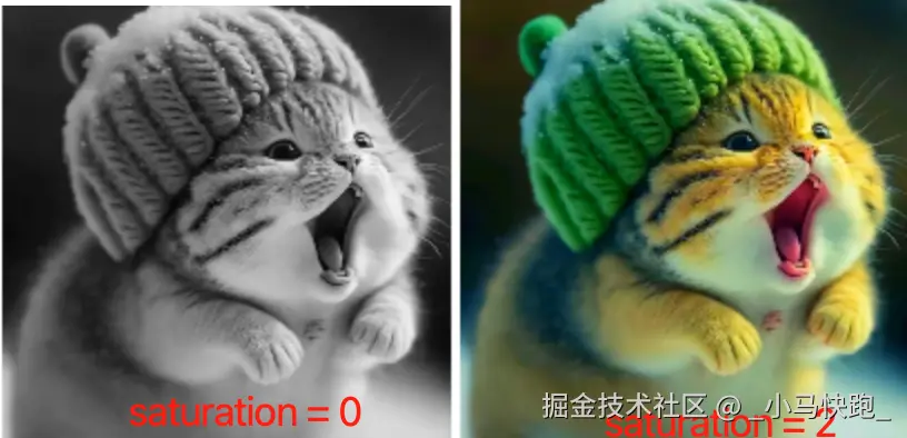 saturation对比