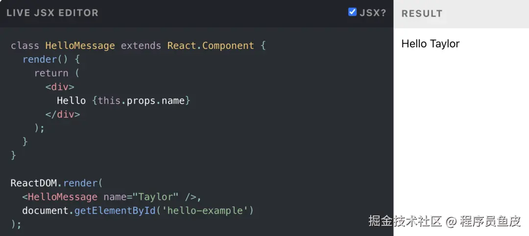 React 代码