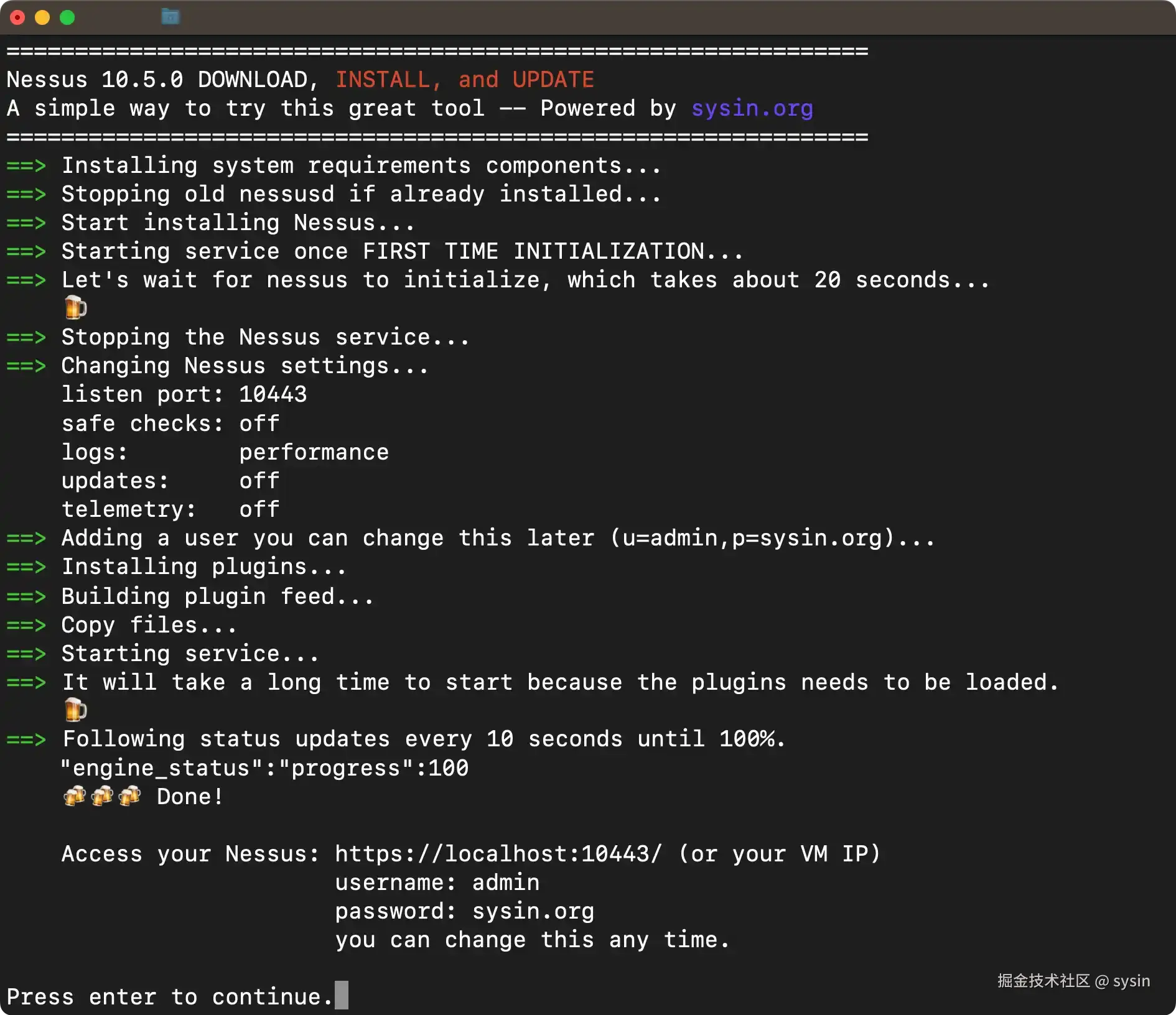 nessus-10-auto-install