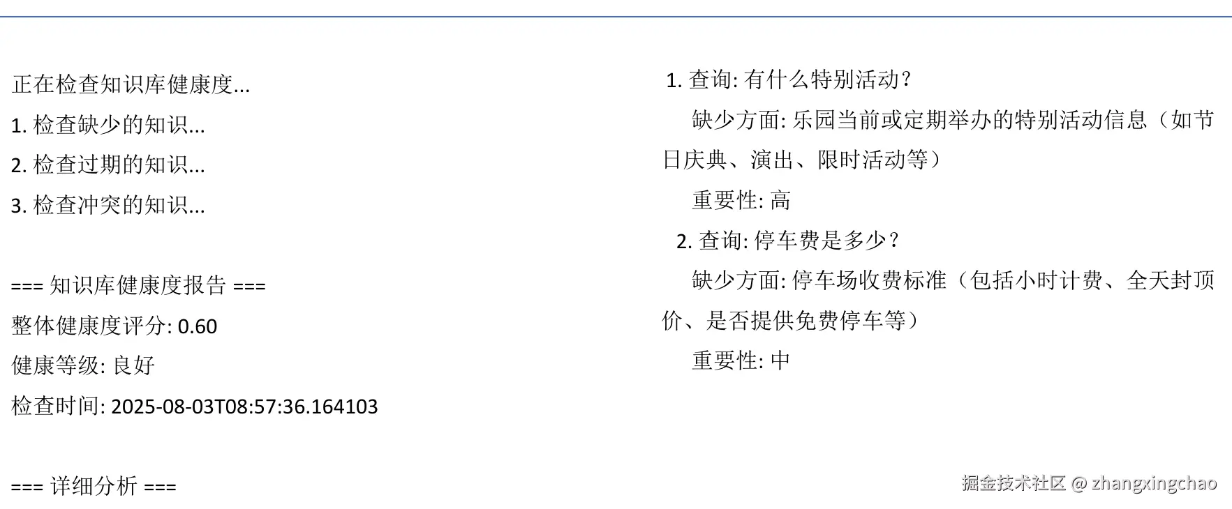 知识库健康度报告