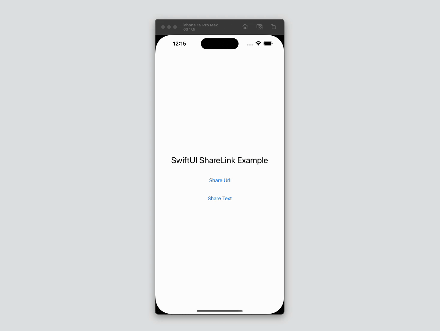 SwiftUI ShareLink 示例