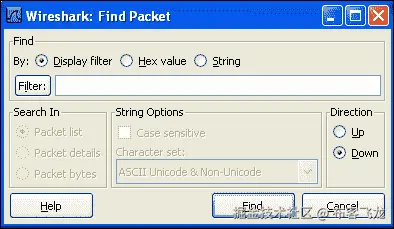 Searching for packets