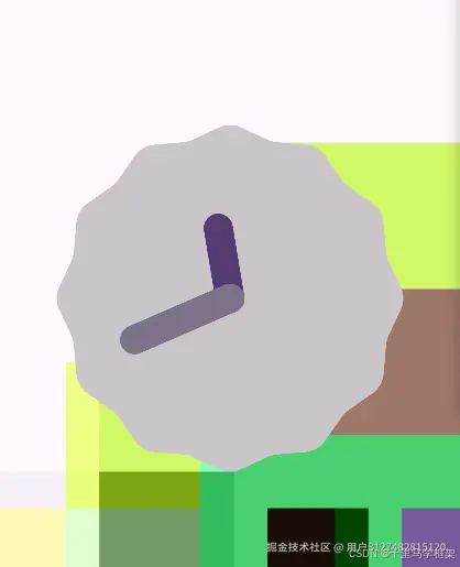 不同壁纸指针颜色不同