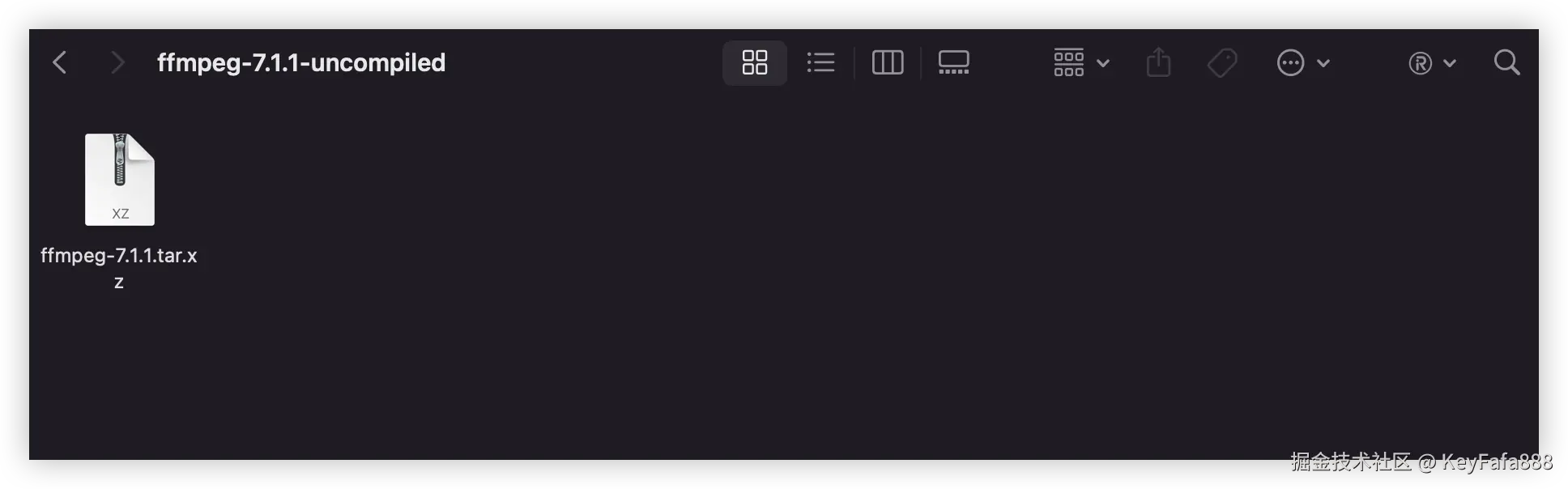 FFmpeg压缩包
