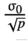 \frac{\upsigma_0}{\sqrt{p}}