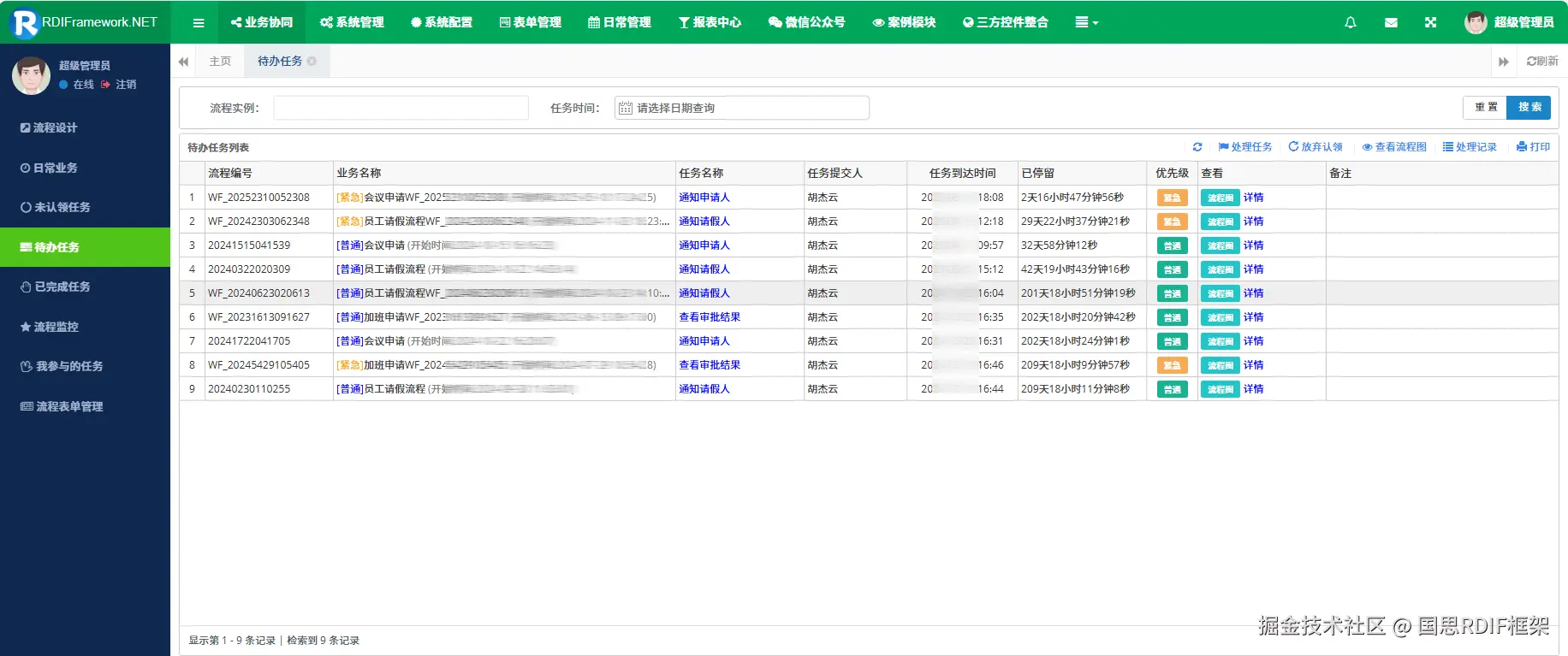Web待办任务