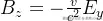 B_{z}=-\frac{v}{c^2}E_{y}