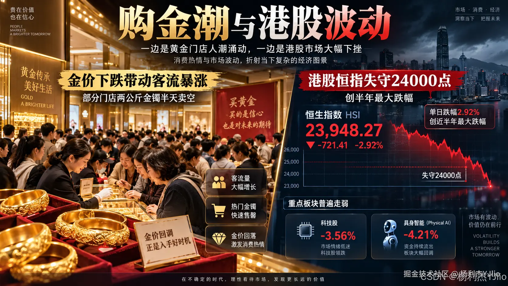 黄金消费热度与香港股市波动