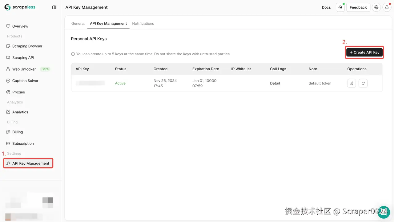Obtain Your API Key