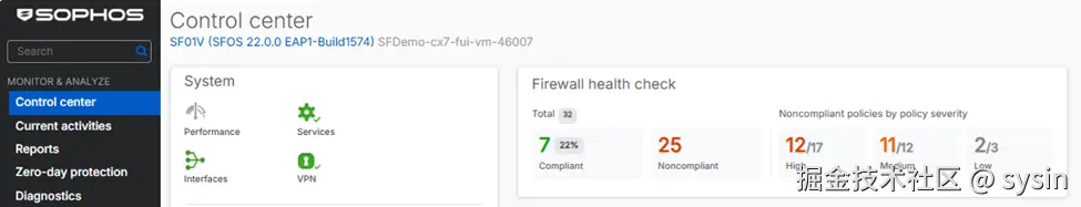 Sophos Firewall v22