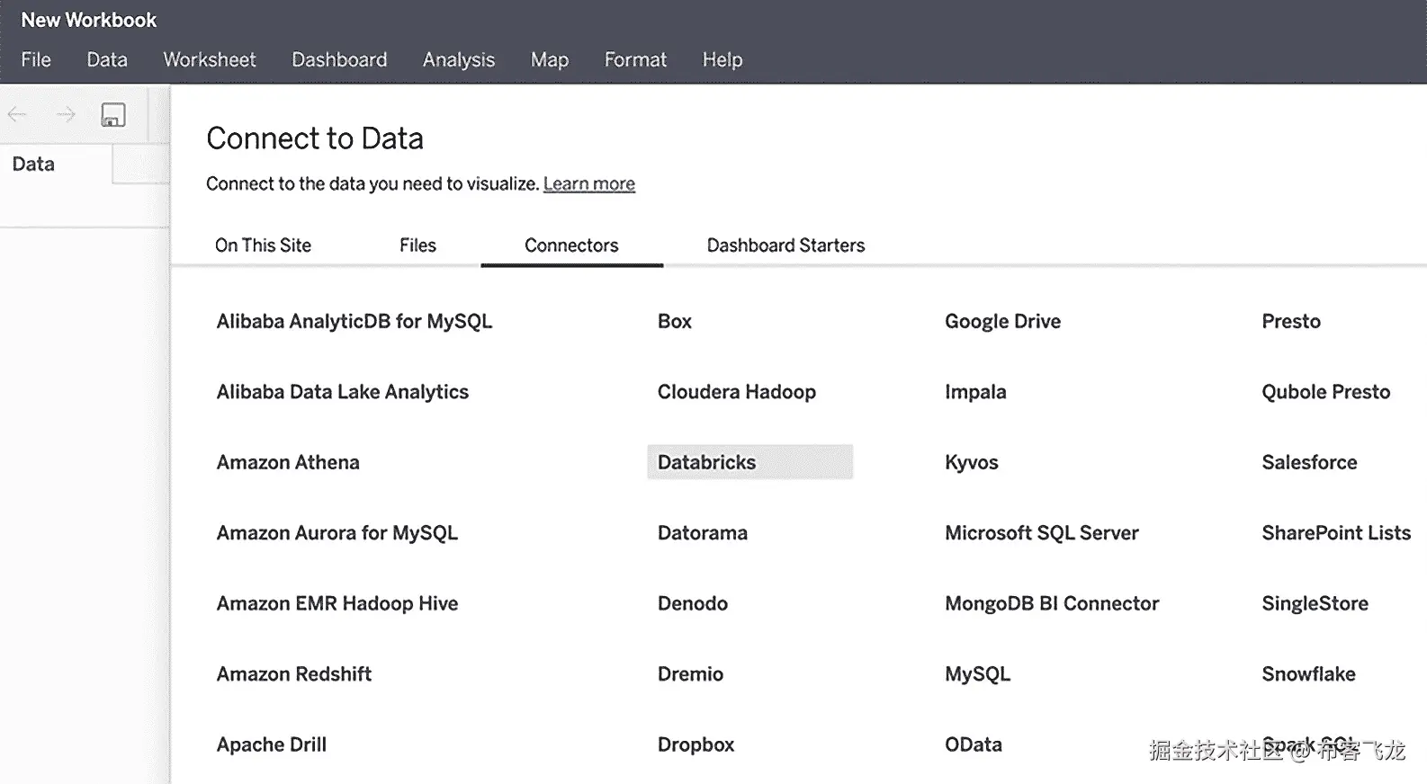 图 13.8 – Tableau Online 数据源    