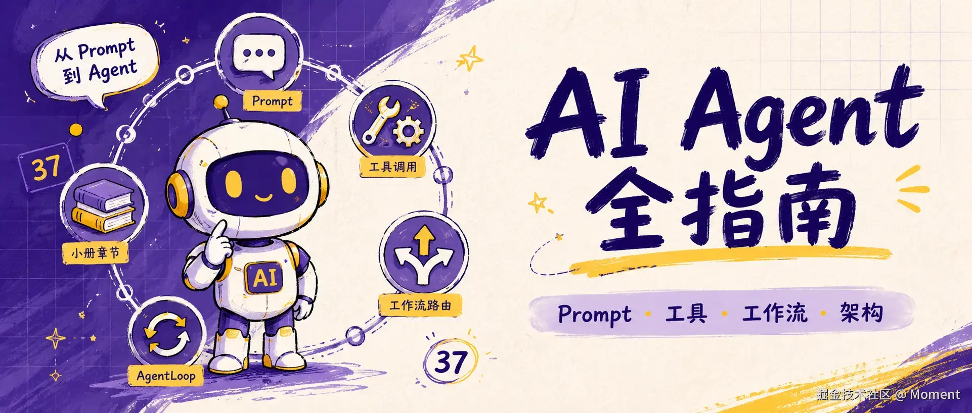 我做了一套前端也能学懂的 AI Agent 系列，从 Prompt 一路讲到多 Agent 😍😍😍