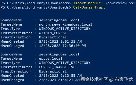 图 5.41 – 当前用户域的所有信任关系