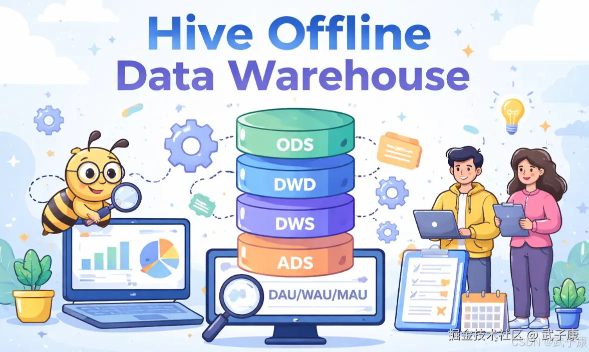 大数据-231 离线数仓 Hive实战：DWD到DWS（日/周/月活跃会员）ADS 指标落地脚本与坑点